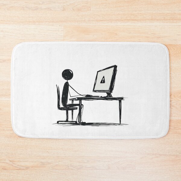 Item preview, Stick Figure - The Programmer designed and sold by SignumShop.