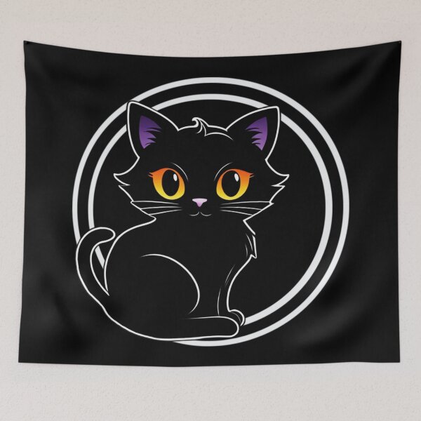 Item preview, Black Capital Letter O Monogram with Black Cat | Alphabet Letters | Cat Illustration designed and sold by UnhingedBird.