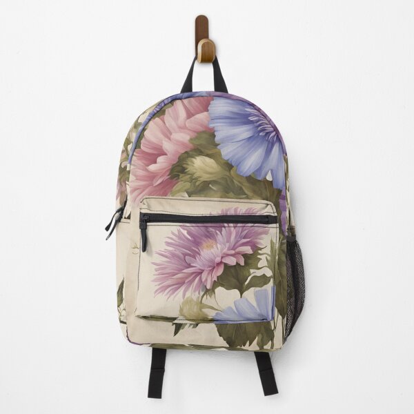 Item preview, Retro Flowers Aster & Morning Glory | Vintage Floral Home & Gift, Aesthetic Floral Design | Mom, Grandma & Girl Birthday Gift, Cottagecore Wildflowers | Home Decor & New Home Gift designed and sold by Noe Mill.