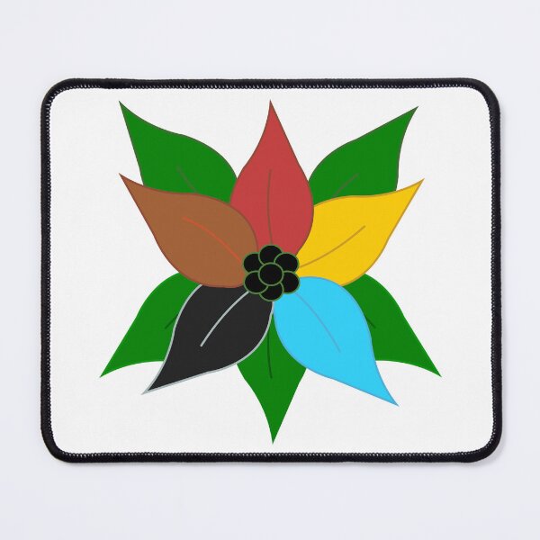 Item preview, Poinsettia Pride Flag Polygender designed and sold by HarveyHandcraftsandDesigns.