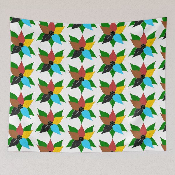 Item preview, Poinsettia Pride Flag Polygender designed and sold by HarveyHandcraftsandDesigns.