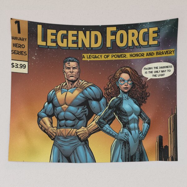 Artikelvorschau, Titelposter des Comics „Legend Force“ entworfen und verkauft von JonelleTshirts.