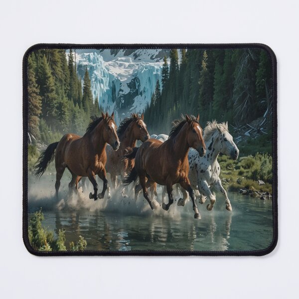 Item preview, Mustangs At Iceberg Lake Montana designed and sold by MajesticPx.