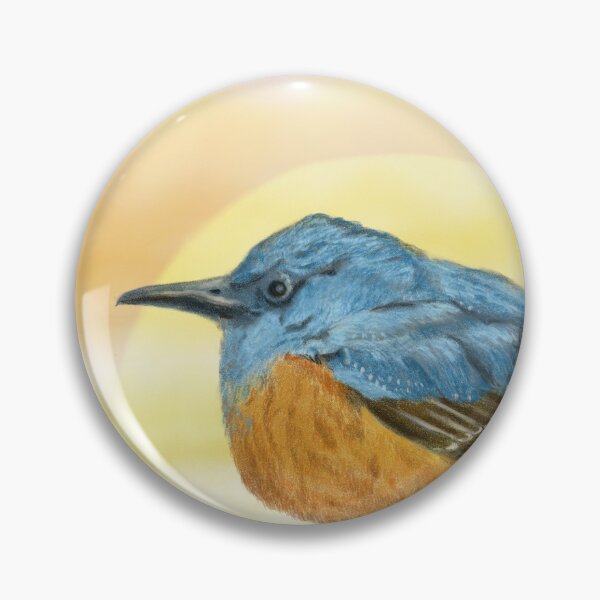 Item preview, Adorable blue bird and the sea of clouds  designed and sold by greenPQBstudio.