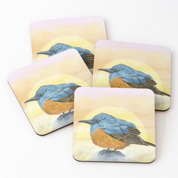 Item preview, Adorable blue bird and the sea of clouds  designed and sold by greenPQBstudio.