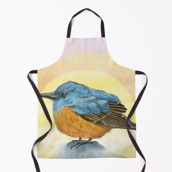Item preview, Adorable blue bird and the sea of clouds  designed and sold by greenPQBstudio.