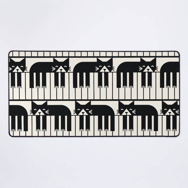 Item preview, Piano musical cat - black and natural white designed and sold by SelmaCardoso.