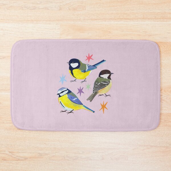 Item preview, Cute Songbird Trio – Great Tit, Blue Tit, and Coal tit Illustration designed and sold by YaraCuteArt.