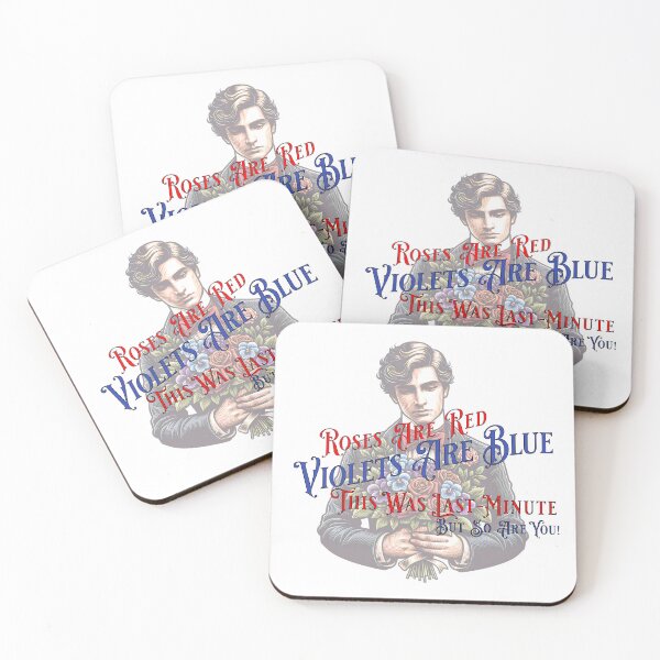 Item preview, "Roses Are Red, Violets Are Blue, This Was Last Minute But So Are You!" – Funny and Artistic Valentine's Day T-Shirt Design designed and sold by NSB-Design.