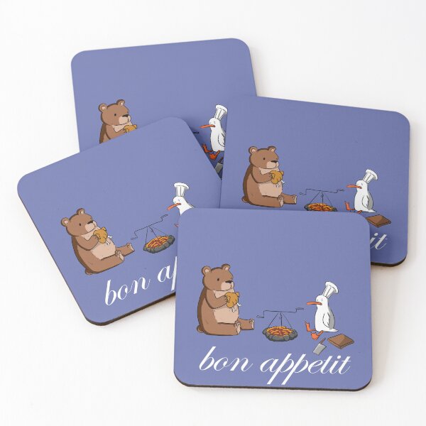 Item preview, Bon Appetit Bear and Duck designed and sold by TupakuArt.