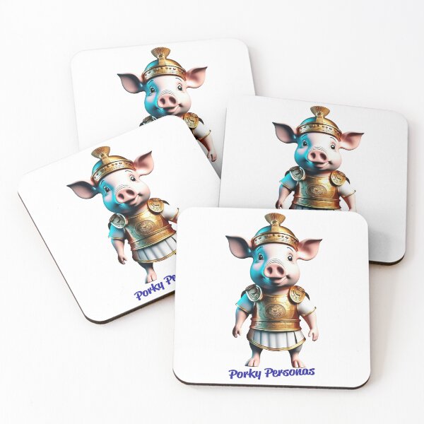 Item preview, Porky Personas Funny Pig Characters Gladiator designed and sold by Drone-tees.