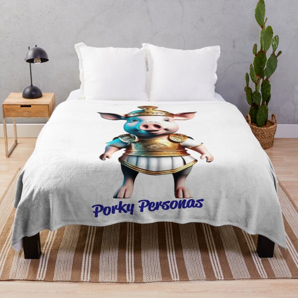 Item preview, Porky Personas Funny Pig Characters Gladiator designed and sold by Drone-tees.