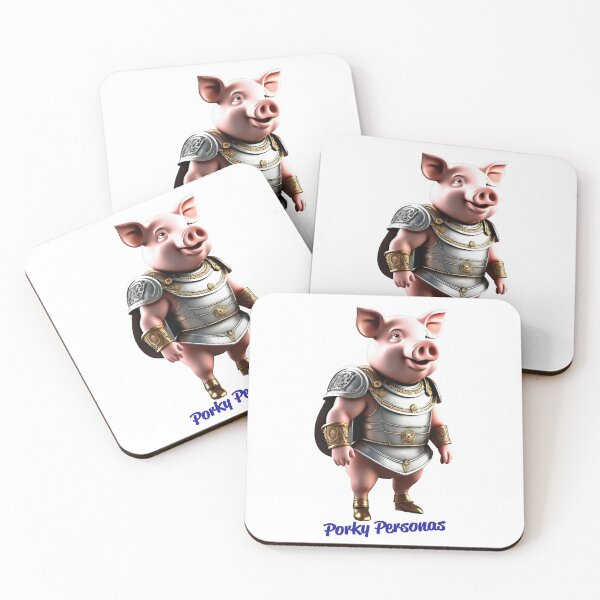 Item preview, Porky Personas Funny Pig Characters Gladiator designed and sold by Drone-tees.
