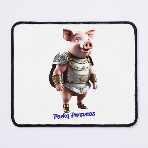 Item preview, Porky Personas Funny Pig Characters Gladiator designed and sold by Drone-tees.