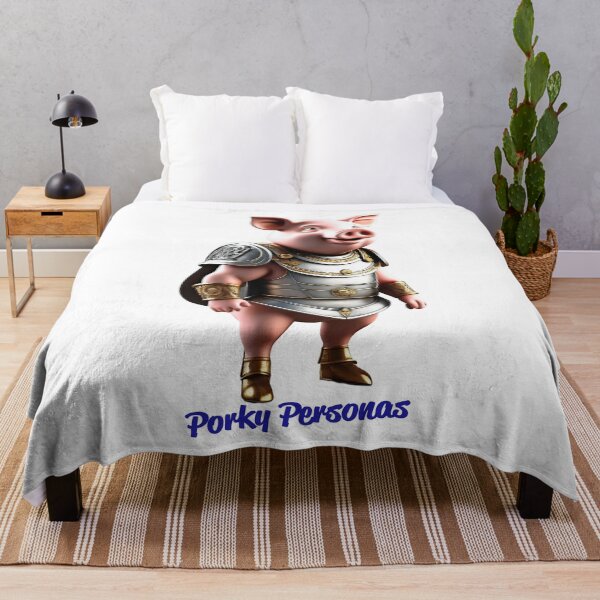 Item preview, Porky Personas Funny Pig Characters Gladiator designed and sold by Drone-tees.