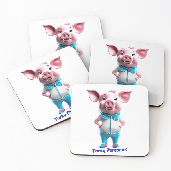 Item preview, Porky Personas Funny Pig Characters designed and sold by Drone-tees.