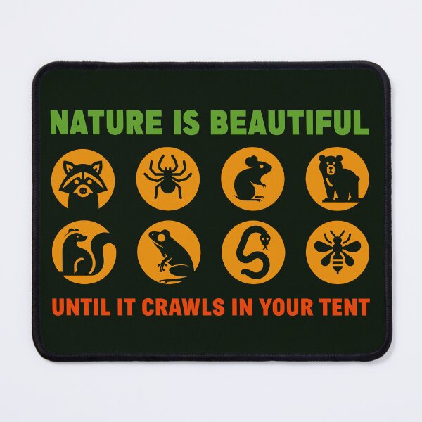 Item preview, Funny Camping - Nature is Beautiful designed and sold by Office Geek Shop.