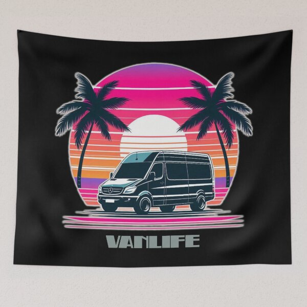 Item preview, Retro Mercedes Sprinter Vanlife  designed and sold by VANLIFE..