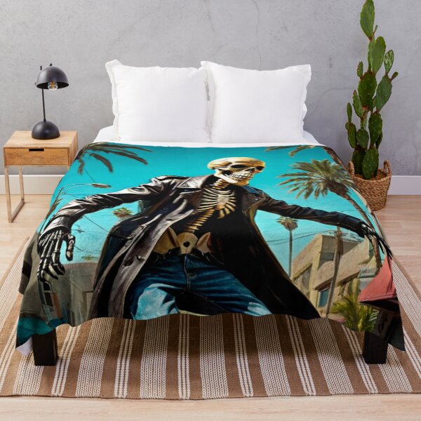 Item preview, L.A. Skeleton Skateboarder designed and sold by TheDarkWardrobe.