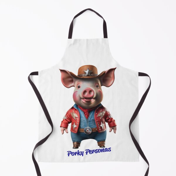 Item preview, Porky Personas Funny Pig Characters Cowboy Sherriff designed and sold by Drone-tees.
