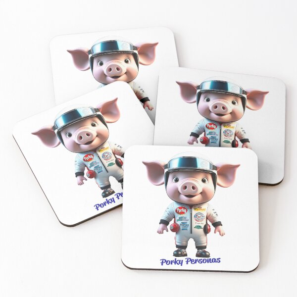 Item preview, Porky Personas Funny Pig Characters NASCAR designed and sold by Drone-tees.
