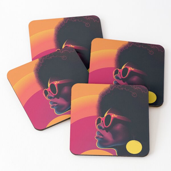 Item preview, Retro Afro Pop Art Portrait | Vibrant Fashion & 70s Aesthetic designed and sold by djovan.