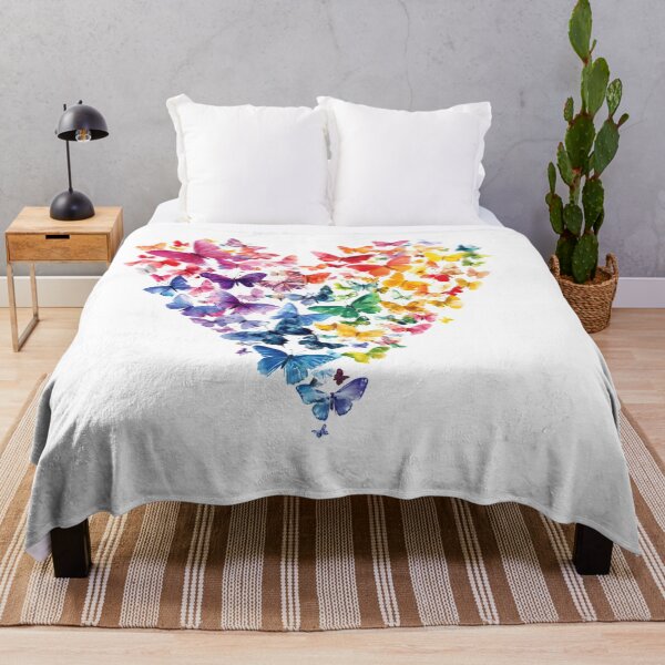 Item preview, Watercolor Butterfly Heart Valentine's Day Illustration - Vibrant and Romantic designed and sold by AnnDesignStudio.