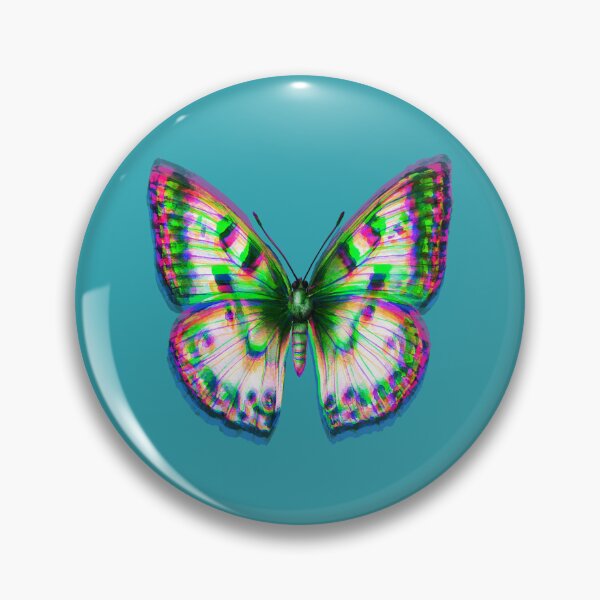 Item preview, Vividly Colourful Chromatic Abberation Butterfly designed and sold by SpiritedArtwork.