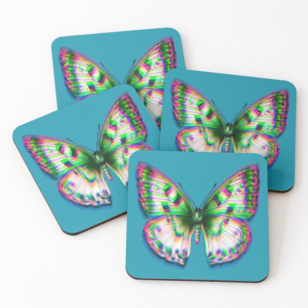 Item preview, Vividly Colourful Chromatic Abberation Butterfly designed and sold by SpiritedArtwork.