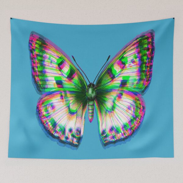 Item preview, Vividly Colourful Chromatic Abberation Butterfly designed and sold by SpiritedArtwork.