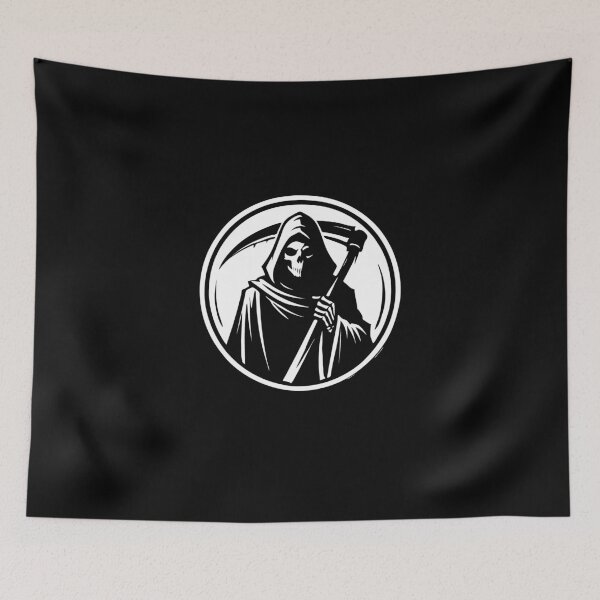 Item preview, The Grim Reaper - Dark Silhouette of Death designed and sold by RetroMaritalArt.