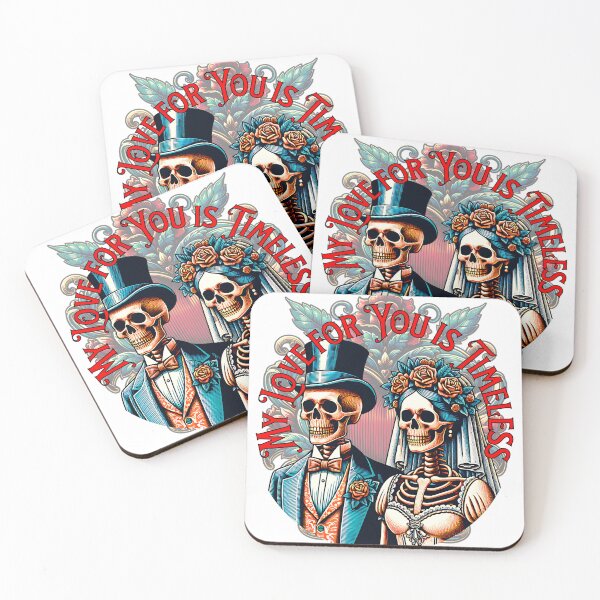 Item preview, "My Love For You Is Timeless" – Gothic Skeleton Wedding Design designed and sold by NSB-Design.