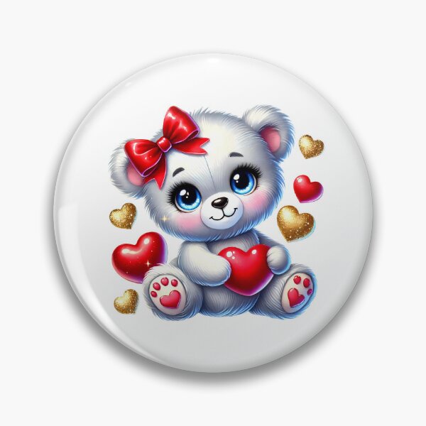 Item preview, Adorable teddy bear with a beautiful heart designed and sold by JonysCreativeDesigns.