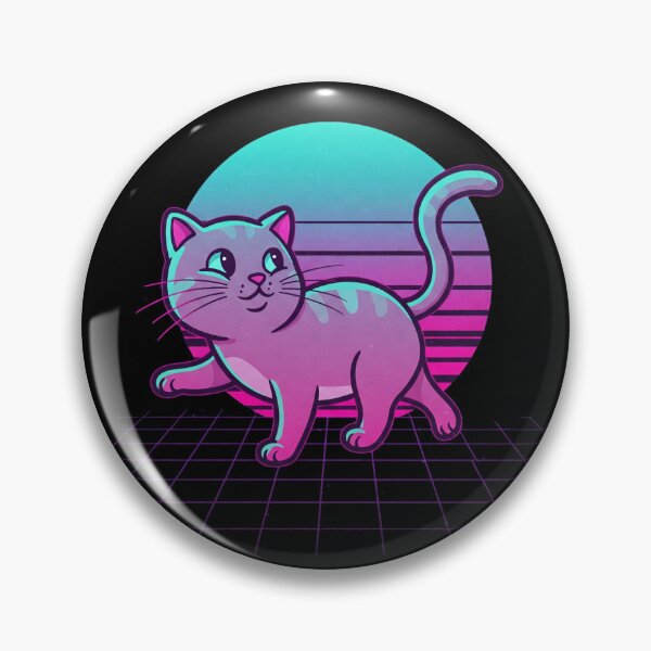 Item preview, Vaporwave Cat designed and sold by Tw1nsAIArt.