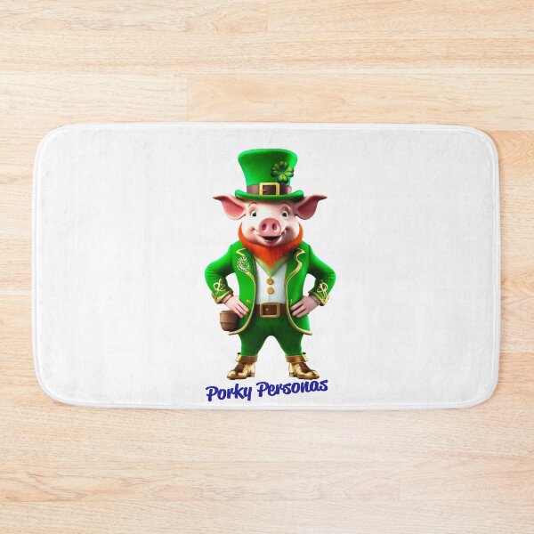 Item preview, Porky Personas Funny Pig Characters St Patrick's Day designed and sold by Drone-tees.