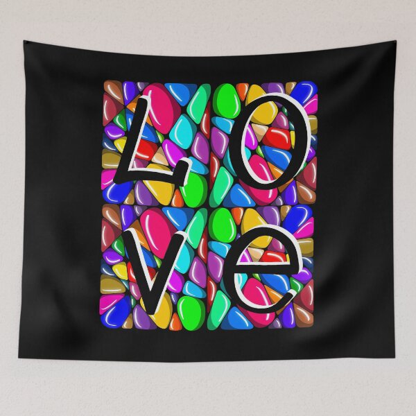 Item preview, Colorful stones love designed and sold by Maryart8.