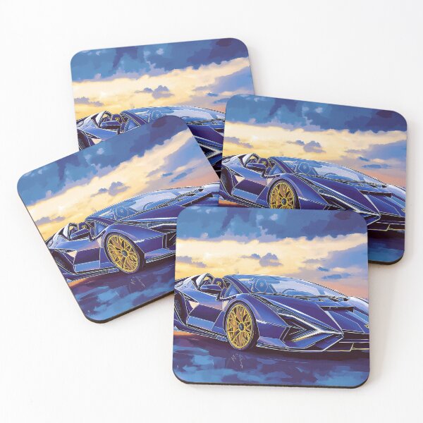 Item preview, Blue Streak – Lamborghini Sián FKP 37 Pop Art III designed and sold by AutoPopStudio.