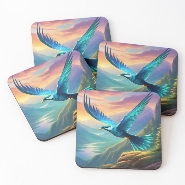 Item preview, Blue Fantasy Falcon designed and sold by Pines & Starlight.