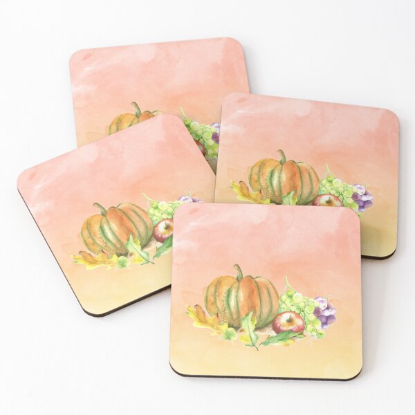 Item preview, Autumn watercolor pumpkin  dining room still life  designed and sold by Yarlseri.