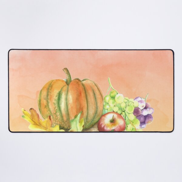 Item preview, Autumn watercolor pumpkin dining room still life designed and sold by Yarlseri.
