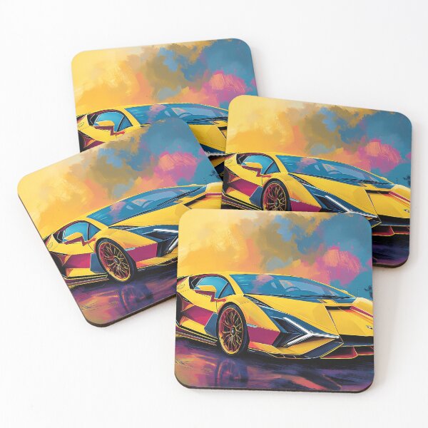 Item preview, Golden Lightning – Lamborghini Sián FKP 37 Pop Art designed and sold by AutoPopStudio.
