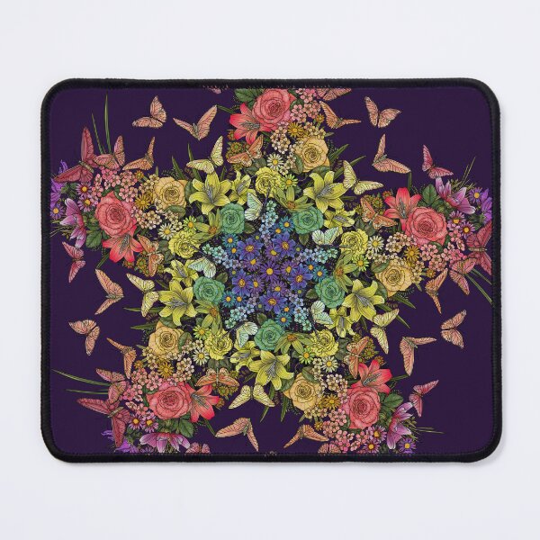 Item preview, Rainbow Flowers and Butterflies designed and sold by Art by Veya.