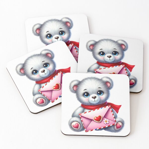 Item preview, Adorable teddy bear with a love letter designed and sold by JonysCreativeDesigns.