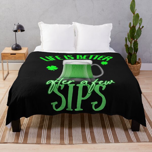 Item preview, Life Is Better After Sips Funny St. Patrick's designed and sold by SharpThreadZ.