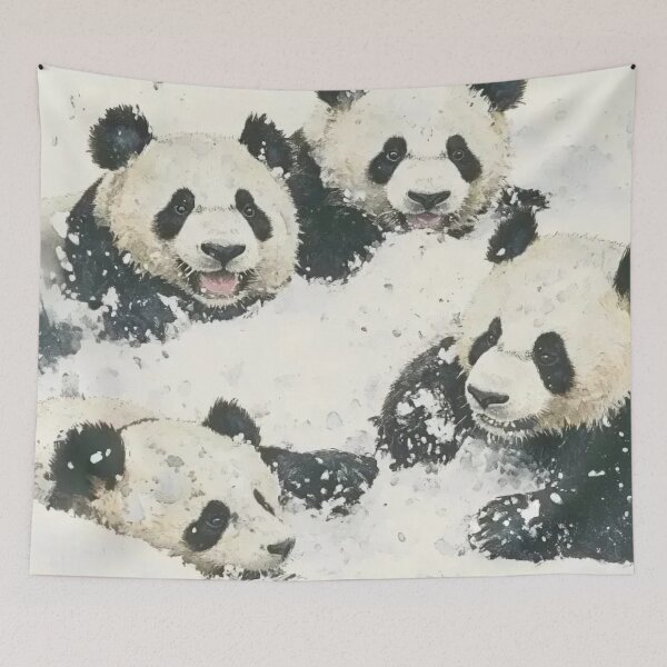 Item preview, Panda Winter Wonderland designed and sold by XYZish.