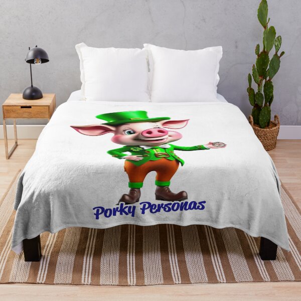 Item preview, Porky Personas Funny Pig Characters St Patrick's Day designed and sold by Drone-tees.