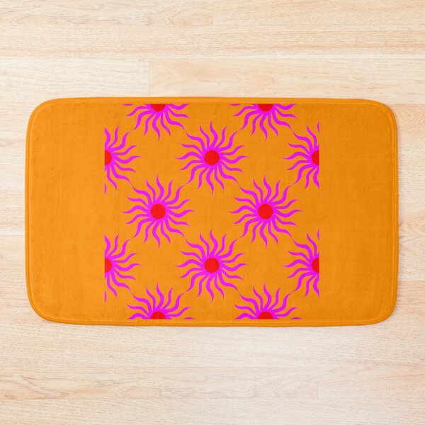 Item preview, Pink suns on an orange background designed and sold by Sonja Birkelbach.