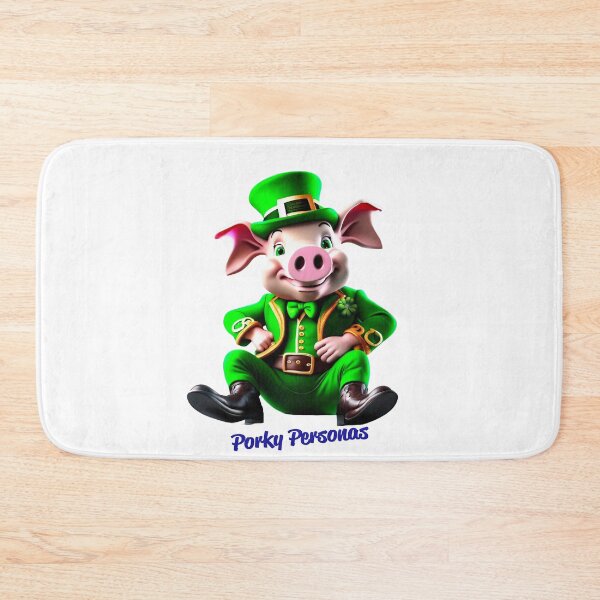 Item preview, Porky Personas Funny Pig Characters St Patrick's Day designed and sold by Drone-tees.
