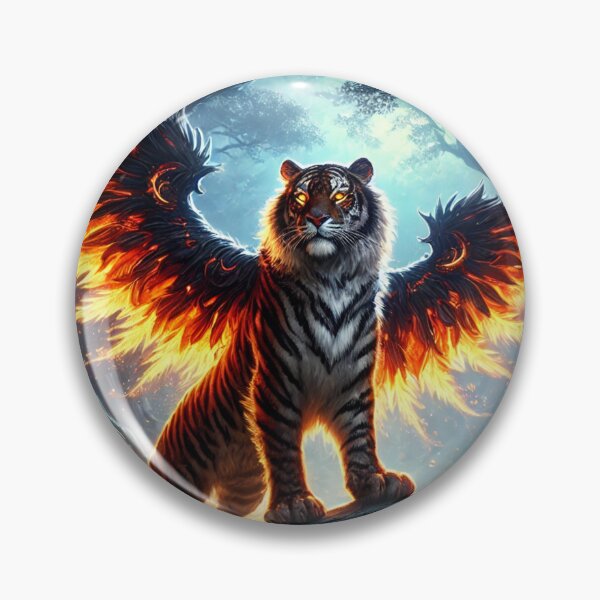 Item preview, Winged Fire TIger designed and sold by Pines & Starlight.