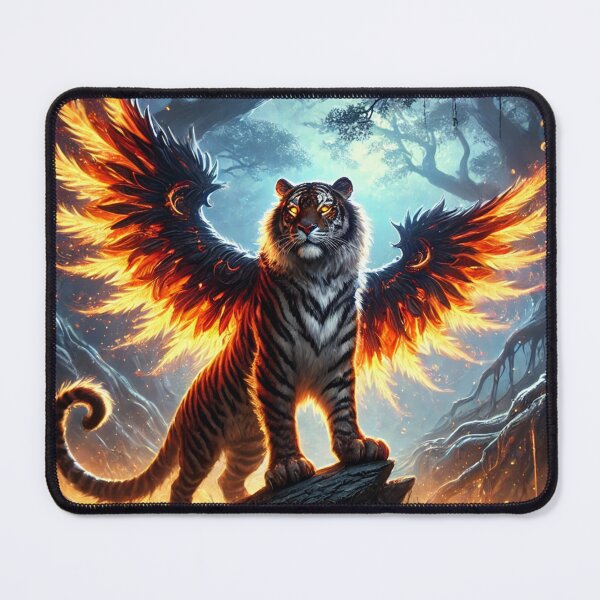 Item preview, Winged Fire TIger designed and sold by Pines & Starlight.